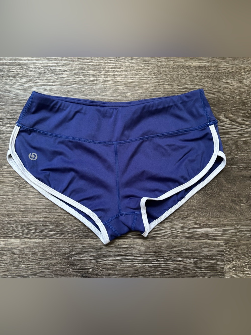 Women’s Athletic Shorts - Navy with White Trim